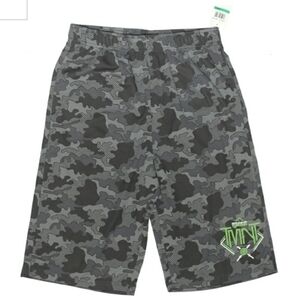 NWT Teenage Mutant Ninja Turtles Youth Shorts Large Camo Camouflage Basketball